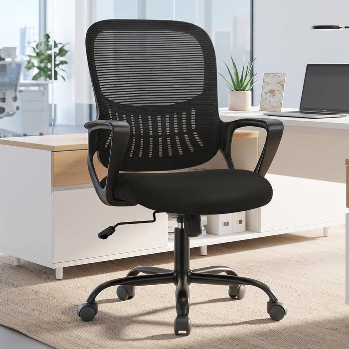 Home Office Chair, Mesh Desk Chair, Ergonomic Lumbar Support
