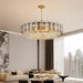 Gold Crystal Chandelier 31.5 Inch Elegant Radiance