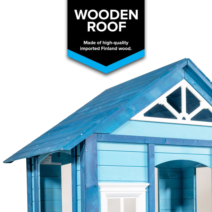 Woodbridge Wooden Playhouse, Blue