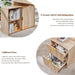 67-Inch L-Shaped Desk With Integrated Power Outlets