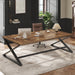 Large Desk for Home Office, 78.7" Extra Long Computer Desk Rustic Brown