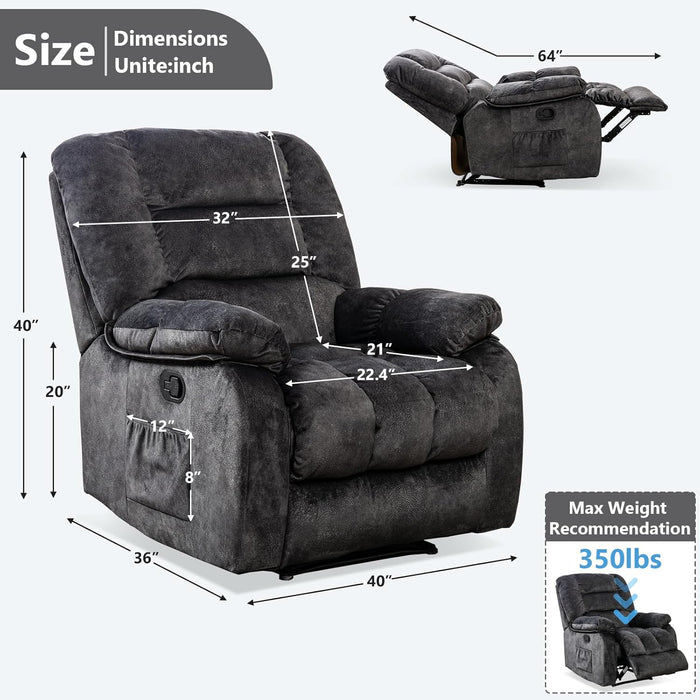 Heated Massage Recliner Chair for Living Room