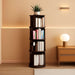 360°Rotating Bookshelf,4 Tier Corner Bookcase,Book Shelf,Floor Storage Wood Organizer for Sturdy,Home Office,Living Room,Bedroom,Kids Room