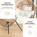 Outdoor Wicker Egg Chair PE Rattan Chair with Cushion, Oversized Patio Lounge Chair for Outdoor, Indoor, Balcony, Backyard, Garden, Beige