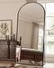 Full Length Mirror, 71"X28" Arched Floor Mirror, Mirror Full Length with Stand, Wall Mounted Mirrors for Living Room Bedroom,Black