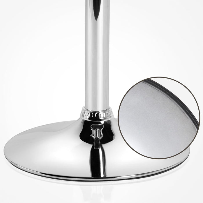 Bar Stools Set of 2, Adjustable PU Leather Swivel Barstools, Modern Counter Stools with Back and Footrest, Counter Height Barstools for Bar, Kitchen, Dining Room, Black