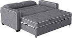 Ainsley Loveseat with Pull Out Sleeper Microfiber Charcoal Full