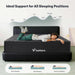Queen Mattress 14 Inch Hybrid Queen Size Mattress in a Box, Upgraded Pocket Springs Mattresses, Motion Isolation, Pressure Relief, Medium Firm, Breathable Comfort