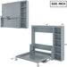 MurphyBed With Integrated Desk AndBookshelf Gray Storage