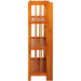 3-Shelf Folding Stackable Bookcase (27.5" Wide)-Honey Oak