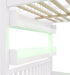White FullSize House Loft Bed WithUnderbed Storage