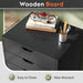 7-Drawer Office File Cabinets, Mobile Craft Storage Cabinet, Black