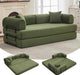 Corduroy Green 79 Inches InterchangeablePlus Sofa Bed