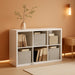 6 Cube Storage Organizer Shelf, White, 11Inch | 2026 Wooden Thick Frame, Anti-Tipping Kits, Reversible Open Back Bookcase, Horizontal and Vertical Dual-Use