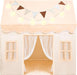 Play Tent for Kids,Indoor & Outdoor Tent with Blanket,Led Lights & Flags for Toddler,Spacious 51*35*52 Inch,Playhouse for Kids,Ideal Private Space for Reading & Play for Boys & Girls Age 3-7