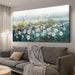 Flower Wall Art for Living Room, Bedroom Wall Decor Canvas Daisy Floral Painting Landscape Picture Extra Large Artwork Textured Office Home Dining Room, Oversized 58"X29"