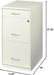 3-Drawer Metal Filing Cabinet, 27.32" H X 14.25" W X 18.00" D, Pearl White Finish, Locking Storage with Letter-Size File Drawers, Non-Porous Painted Steel for Home or Office