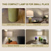 Industrial Green Ceramic Nightstand Table Lamp Modern