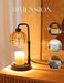 Candle Warmer Lamp with Timer Dimmable, Natural Weaving Boho Electric Candle Lamp, Wax Warmer Lamp for Mothers Day Gifts for Mom, House Warming Gifts New Home Decor