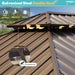 12x14 Hardtop Aluminum Gazebo Weatherproof Curtain Netting