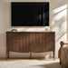 58" Fluted Sideboard Buffet Cabinet with Storage, Walnut