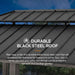12x20 Ft CedarFramed Wood Gazebo MatteBlack Outdoor