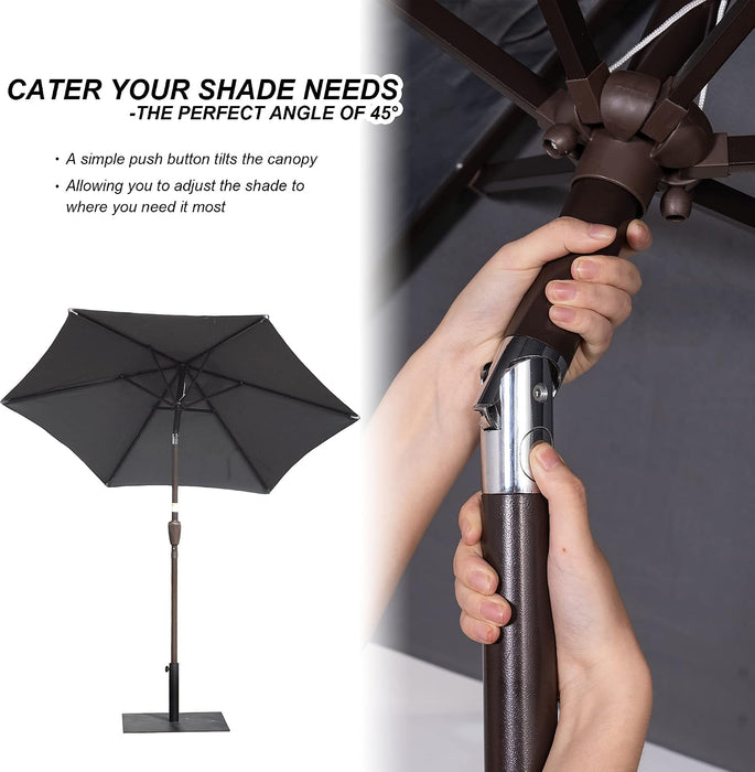 Patio Umbrella, Outdoor Umbrella with Crank