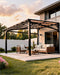 10x12 Lean-To Gazebo Wall-Mounted Polycarbonate Hardtop