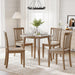 Wooden Dining Room Chairs Set of 6, Spindle High Back Windsor Kitchen Side Chair, Farmhouse Dining Chairs for Kitchen, Dining Room, Light Brown