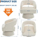 Beige Velvet 360 Swivel Oversized Designer Armchairs
