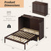Queen Murphy Bed Cabinet With HiddenStorageDrawers