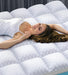 Dual Layer Memory Foam Mattress Topper for Pain Relief with 2X Support, 2" Fluffy Pillow Top Queen Mattress Topper plus 2" Odor-Free Cooling Gel Memory Foam Ultra Comfort Mattress Pad Cover