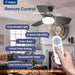 30 Inch Black Ceiling Fan EnergyEfficient RemoteControl