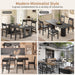 Black Dining Chairs Set of 4, Upgrade Farmhouse Kitchen Room Chair