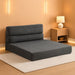 Full Size Transformable MemoryFoam Sofa Bed GreyCorduroy