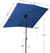 Balcony Umbrella, 6X4 FT Rectangular Outdoor Umbrella