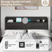 King Size Lift up Storage Bed Frame with Charging Station