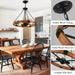 23.6 Inch Wood Wagon Wheel Chandelier 4-Light Farmhouse Chandelier