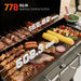 Charcoal Grills,36" Outdoor Barbecue Grill,Heavy Duty Dual-Zone Smoker Grill with 2 Lifting Charcoal Trays,Foldable Side Tables,Oversized Cooking Area for Bbq,Yard,Party
