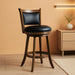 30 Inch Swivel Bar Height Barstools Set of 4, Black Stool Chairs