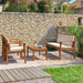 Kovach 4 Pieces Outdoor Acacia Wood Conversation Sets with Cushions,Patio Furniture Sets for Garden, Backyard, Poolside