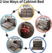 MurphyBedQueenCabinetGreyWithIntegratedUSBChargingSystem