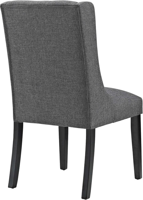 Baronet Modern Tufted Upholstered Fabric Parsons Kitchen and Dining Room Chair in Gray