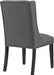 Baronet Modern Tufted Upholstered Fabric Parsons Kitchen and Dining Room Chair in Gray