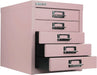 5-Drawer Steel Multidrawer Cabinet - Palest Pink