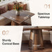 Space Saving SquareShaped Dining Table Pedestal Base