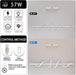 47.24Inch Dimmable LED Pendant Light Fixture Dining