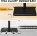 Floor TV Stand with Power Outlet, TV Mount Stand for 32-60 Inch Tvs up to 88 Lbs, Swivel TV Stand Mount with Height Adjustment and Safety Wood Base for Office, Corner, Max VESA 400X400Mm