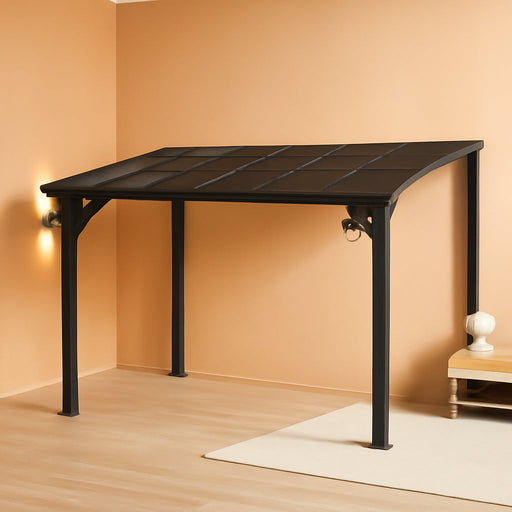 14x10 Gazebo Weatherproof Outdoor Patio Sloped Roof