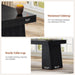 55.9" Executive Desk with Storage & Power Outlets, Home Office Desk